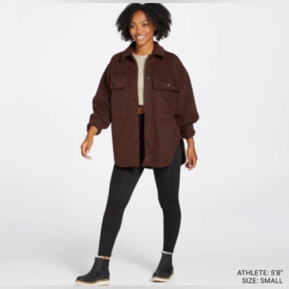 ALPINE DESIGN Women's Wayfarer Fleece Shirt Jacket. Chocolate Brown. Size XXL. - Picture 3 of 13